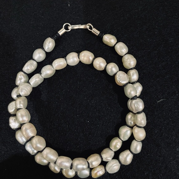 Freshwater Pearl Double Strand Bracelet - Picture 2 of 4